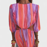 Cristiana - Vestido elegante com recortes