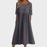 Catarina - Vestido de algodão lisonjeiro