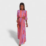 Cristiana - Vestido elegante com recortes