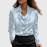 Lúcia – Blusa elegante em cetim brilhante