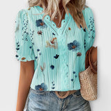 Bruna - Blusa elegante com um decote pontiagudo